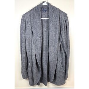 Barefoot Dreams CozyChic Lite Circle Cardigan Gray Size 1X Open Front Sweater